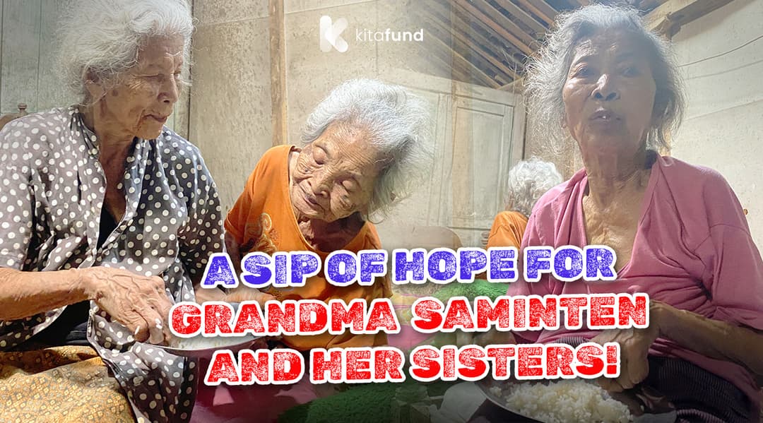 91 Years Old, Sharing One Plate of Rice: Help Mbah Saminten and Her Siblings