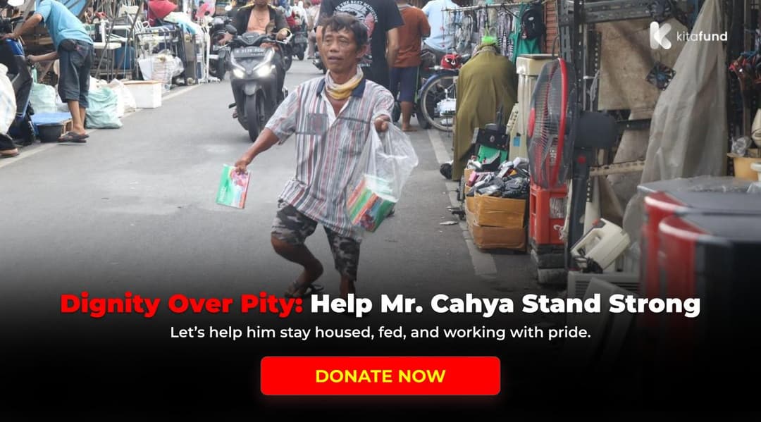 Rejected by Employers, Misjudged as a Beggar: Cahya’s Daily Struggle for Dignity and Survival