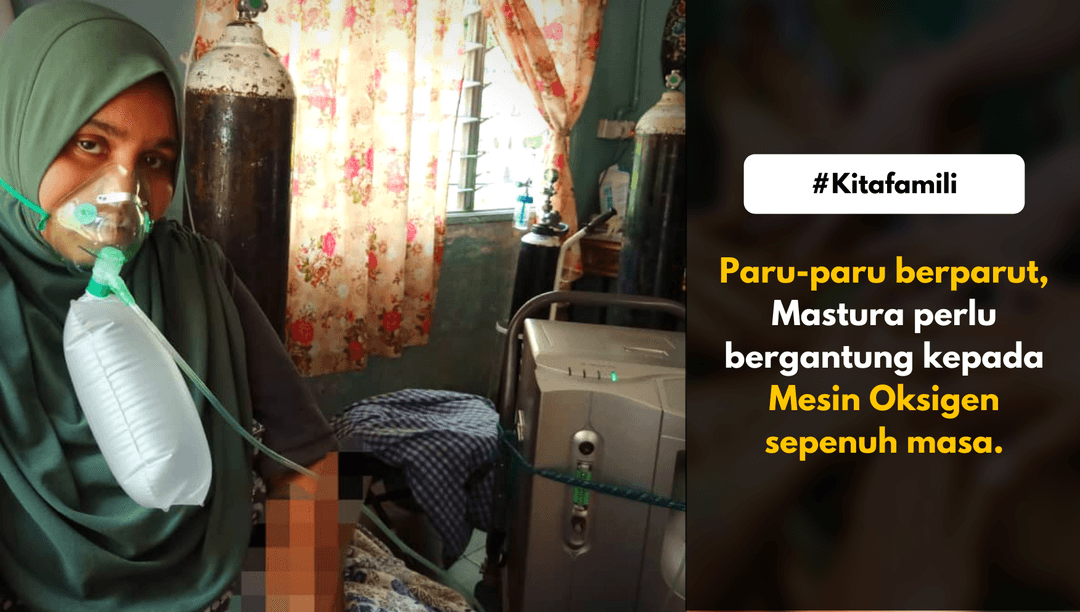 Bantu Mastura, 34 tahun, paru paru berparut, dapatkan keperluan harian