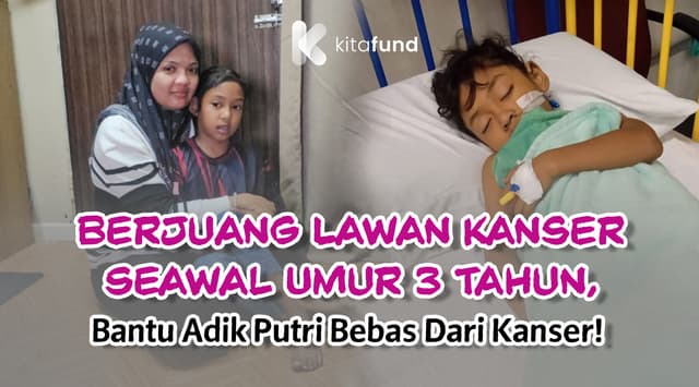 Rayuan Ikhlas: Bantu Biayai Rawatan Kanser Adik Izzatunnisa